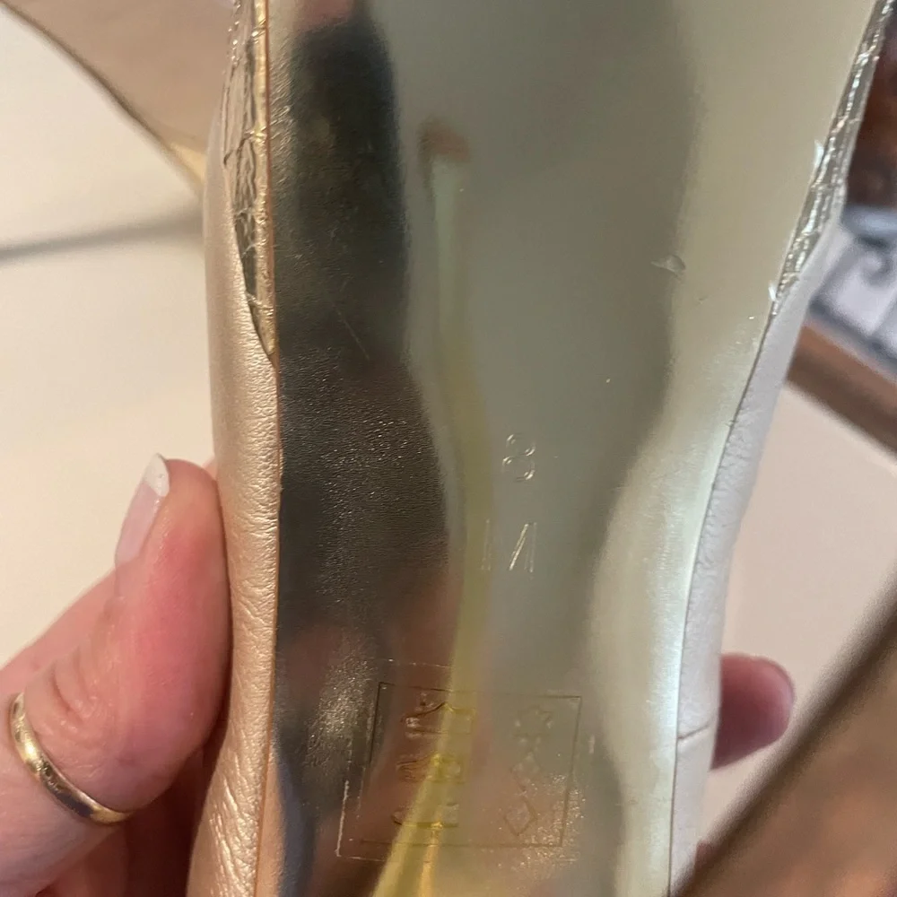 bebe Metallic Gold Platform Pumps - Nadine - Picture 11 of 11
